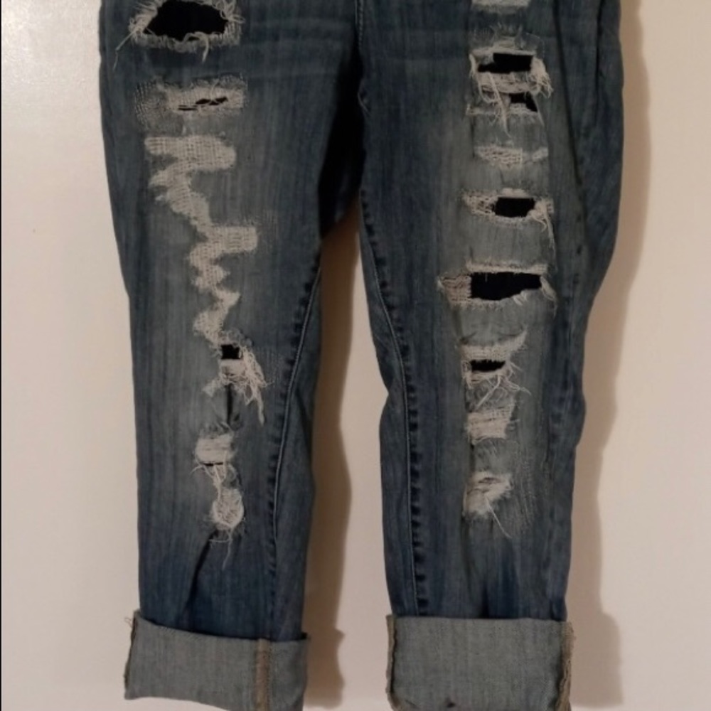 Torrid Shredded Boyfriend Jeans - 16